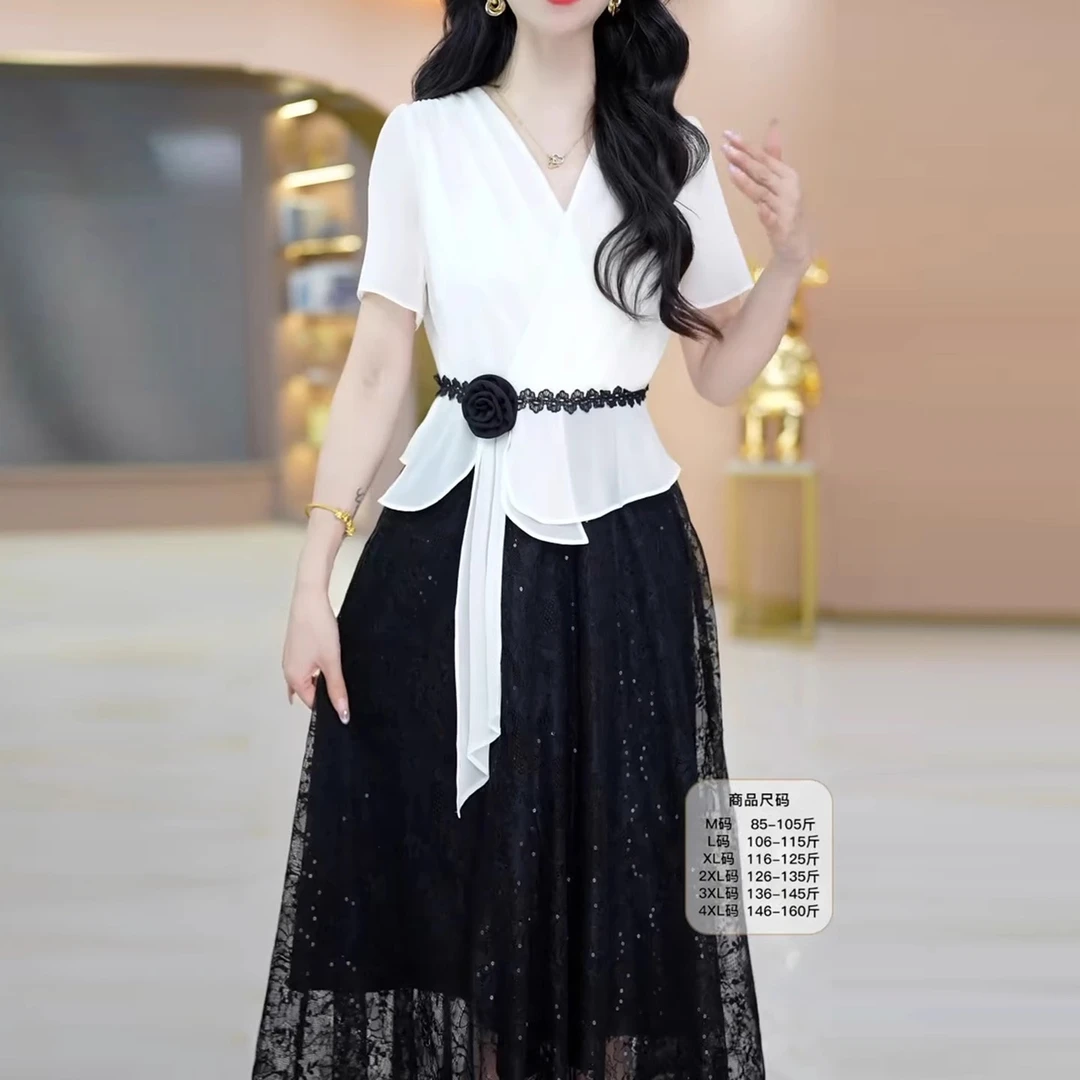 彩萱连衣裙2025新款女夏今年流行爆款气质名媛减龄轻奢高级感裙子