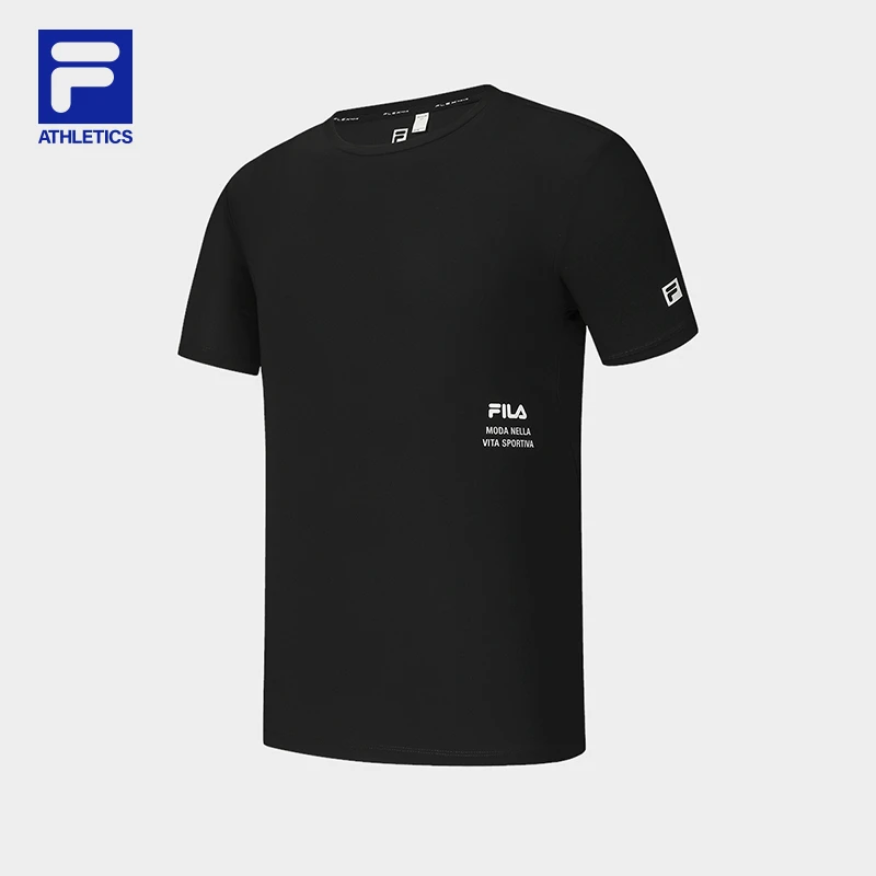 FILA斐乐男士T恤短袖2025夏季新款速干透气圆领短袖衫A11M531106F