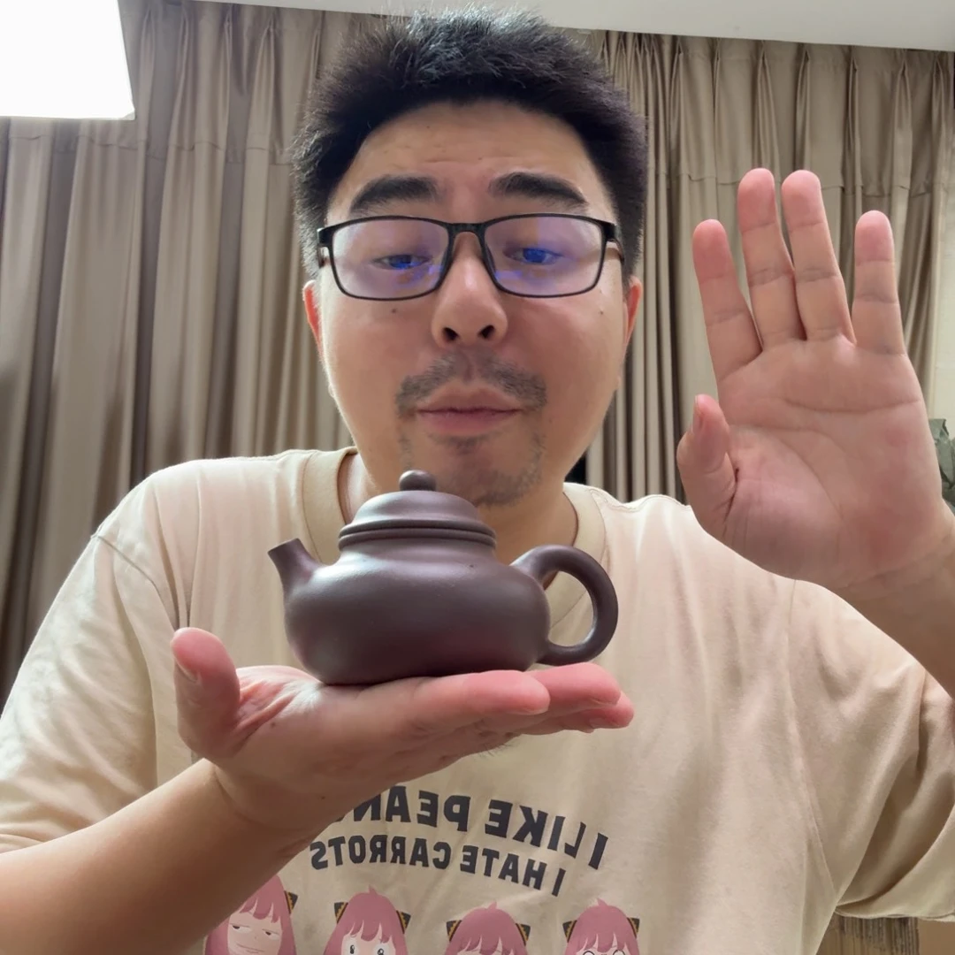 茶杯紫砂微瑕的壶