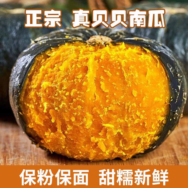 正宗贝贝南瓜粉糯香甜板栗味现摘现发迷你小南瓜好吃粗粮板栗南瓜
