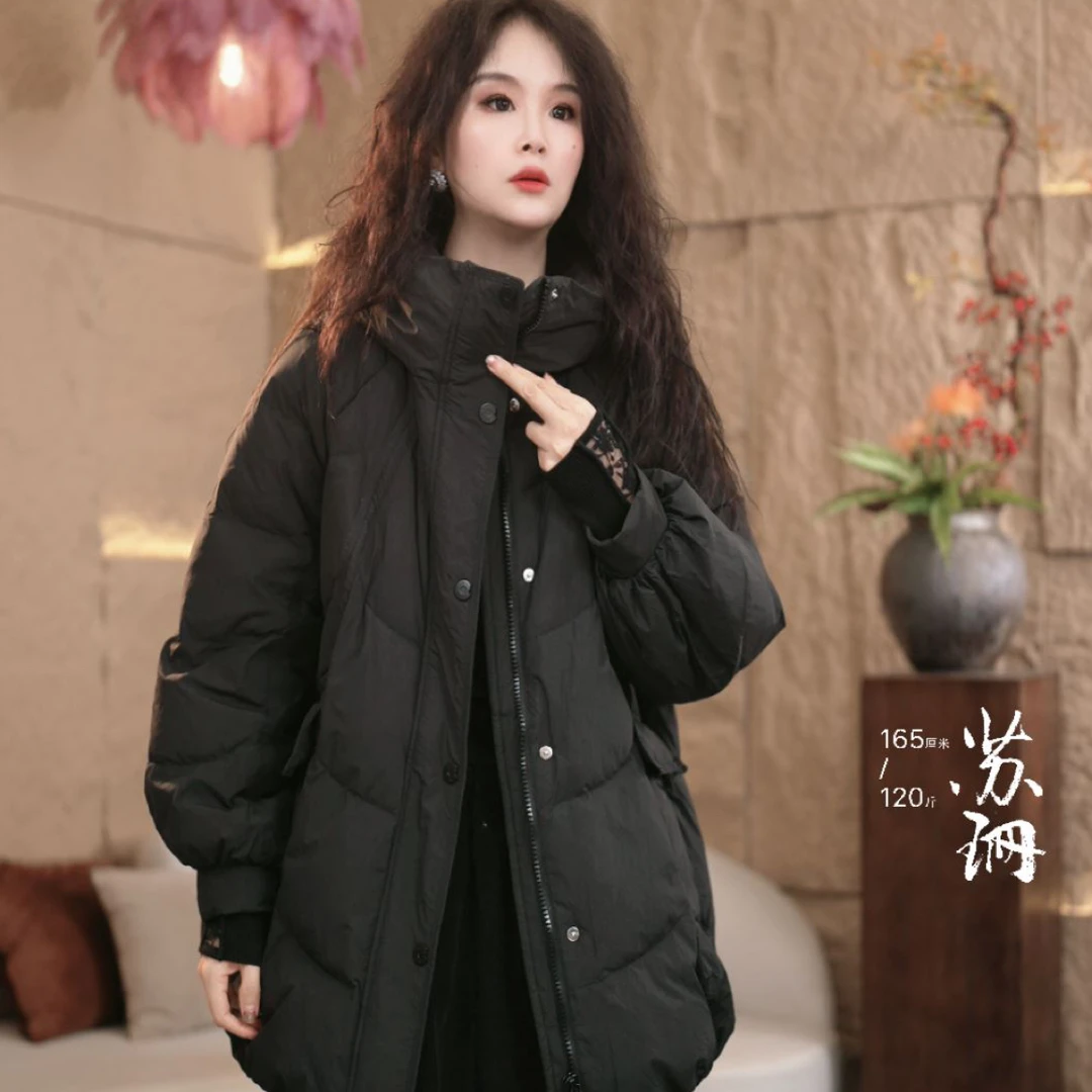 苏珊｜原著 【显瘦甄选】大牌气质百搭慵懒显瘦保暖连帽羽绒服 1281