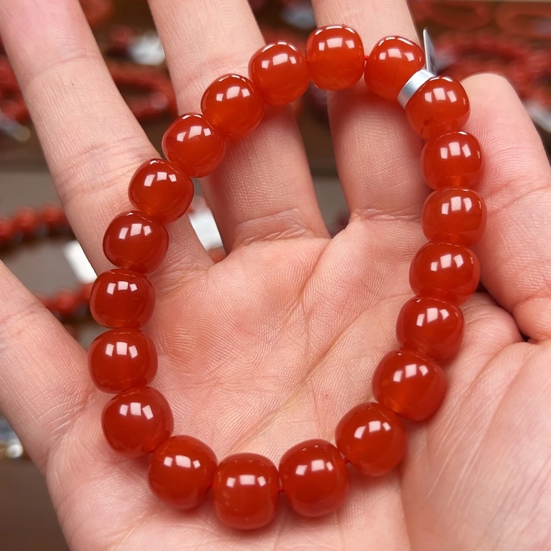 南红玛瑙未镶嵌手镯