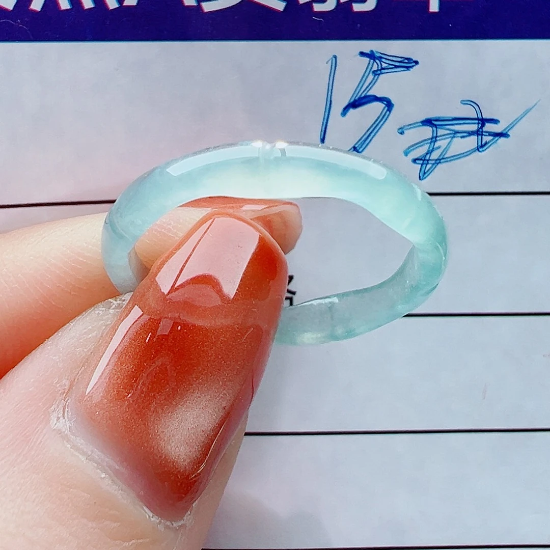 媚***媚翡翠未镶嵌戒指戒圈