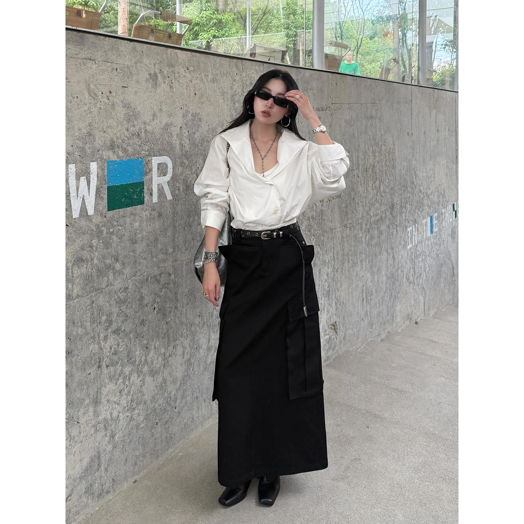 MANZANILLA 设计师 25春夏新品大口袋复合工装半裙SOLSOL买手店