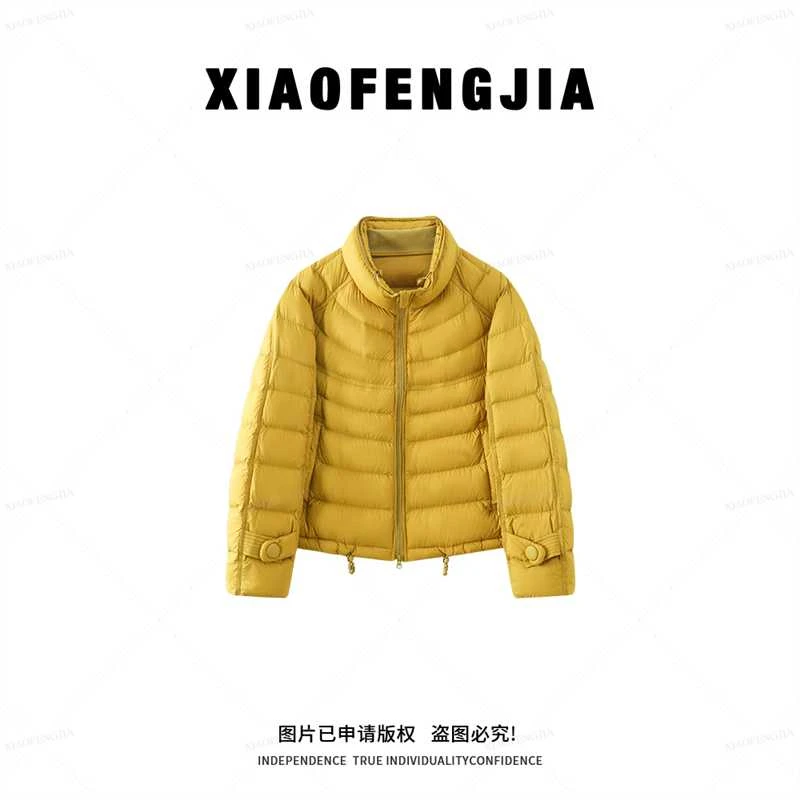 【90白鸭绒】2025冬季新款时尚韩版短款立领保暖羽绒2602