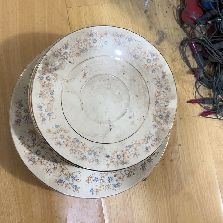 瓷片陶瓷制品盘子9个