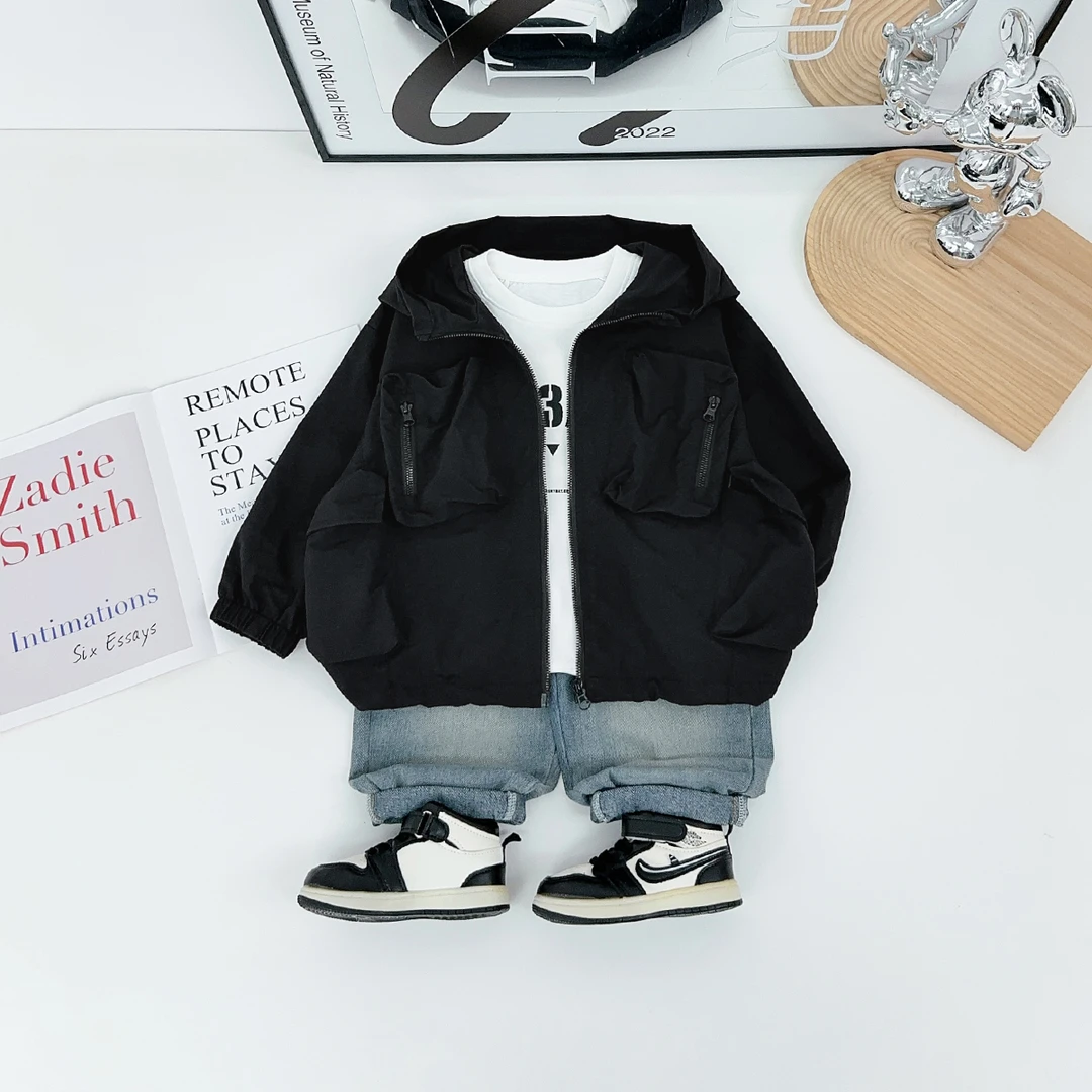 男童外套秋冬款2025新款秋装儿童夹克时尚潮 DMC7999悠悠童话童装