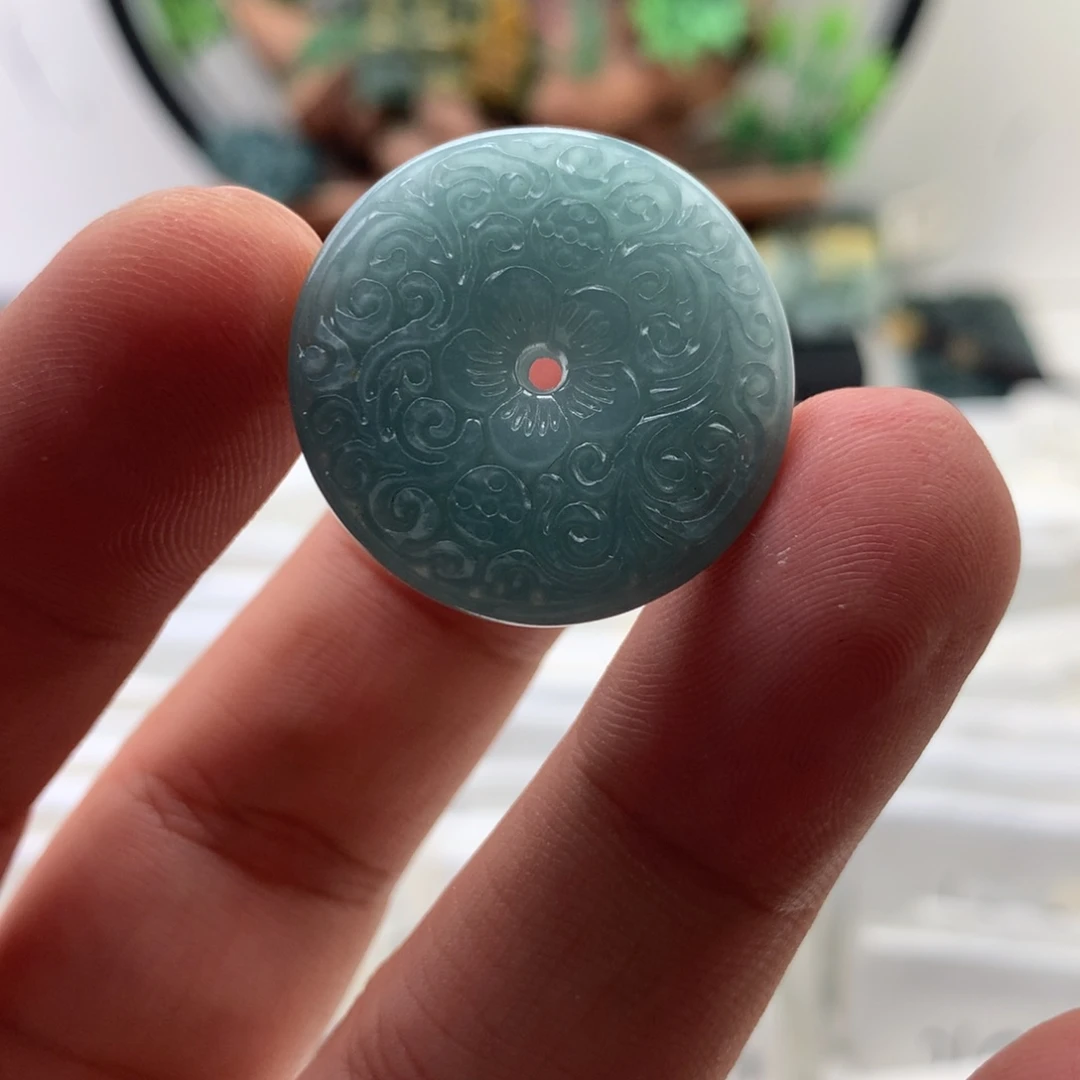 颈饰未镶嵌翡翠扣子