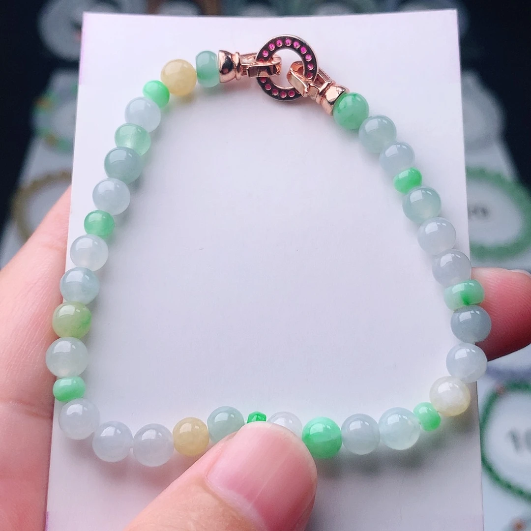 未镶嵌手串翡翠翡翠