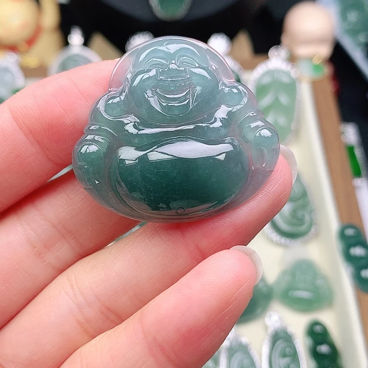 颈饰银S925镶嵌翡翠吊坠