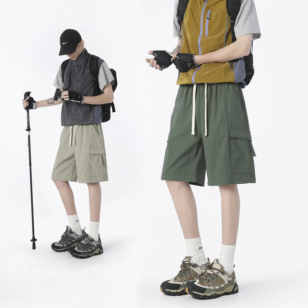 【麦意森】大爆款休闲短裤2025新款夏季五分裤男梭织速干空调裤宽松