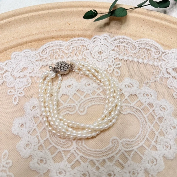 【六六中古】孤品简约淡水珍珠手链as1620手围17