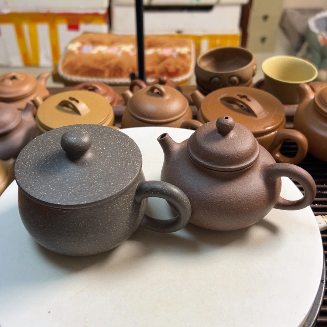 紫砂茶壶海*五彩段泥容天160