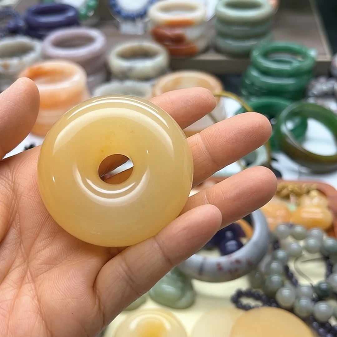 【闪购商品】未镶嵌手镯石英质玉罗*甜甜圈