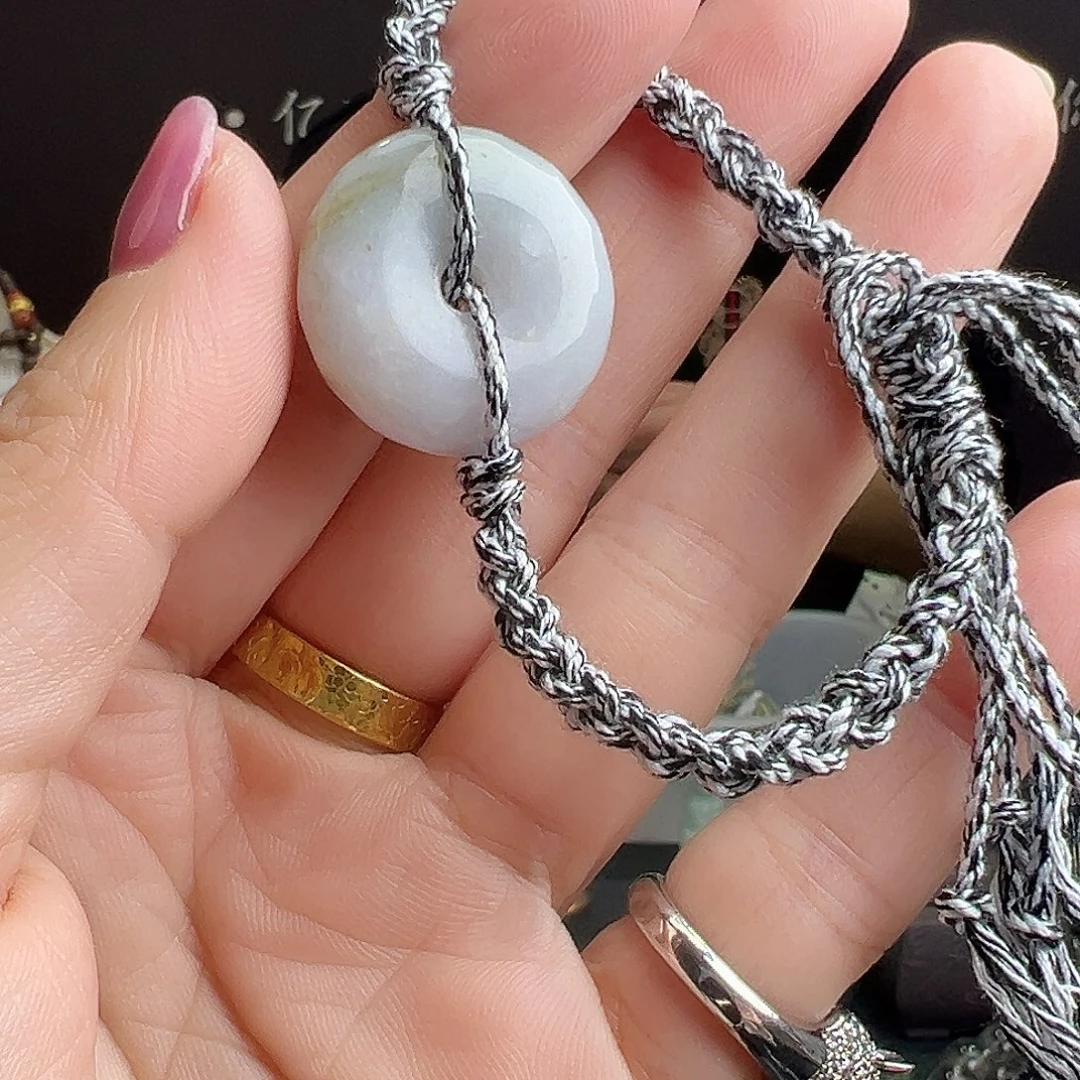 翡翠未镶嵌手链1.9