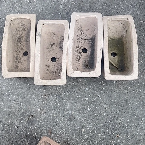 紫砂中国宜兴紫砂花盆，