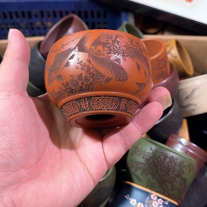 茶杯紫砂全手工 紫砂主人杯