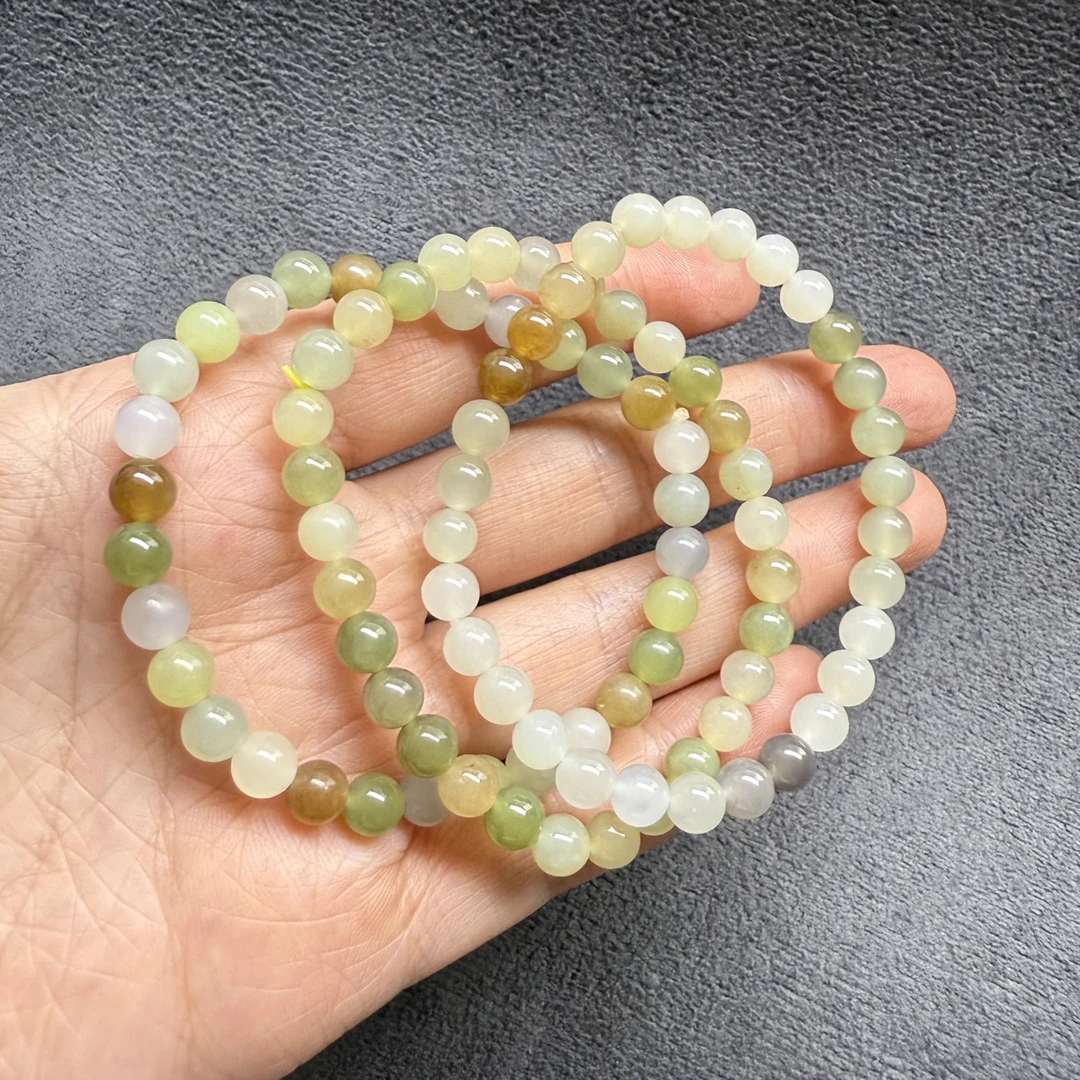 天然和田玉多宝圆珠手串约6mm