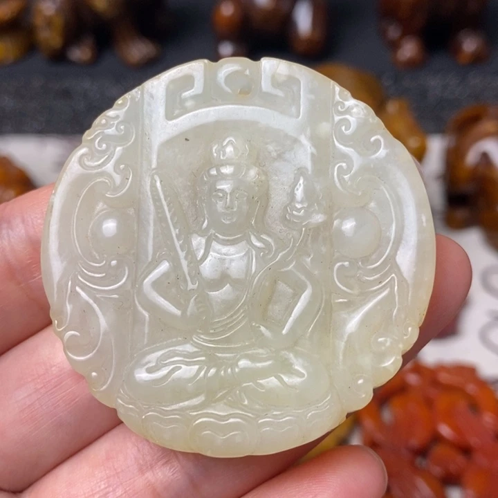 未镶嵌蛇纹石玉颈饰140