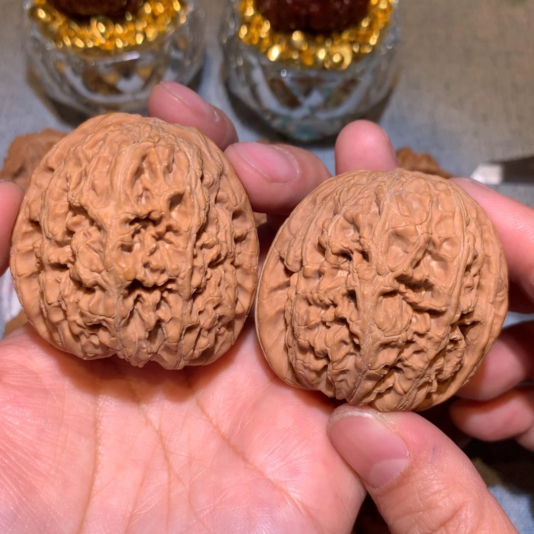 文玩核桃把件47精配将军膀