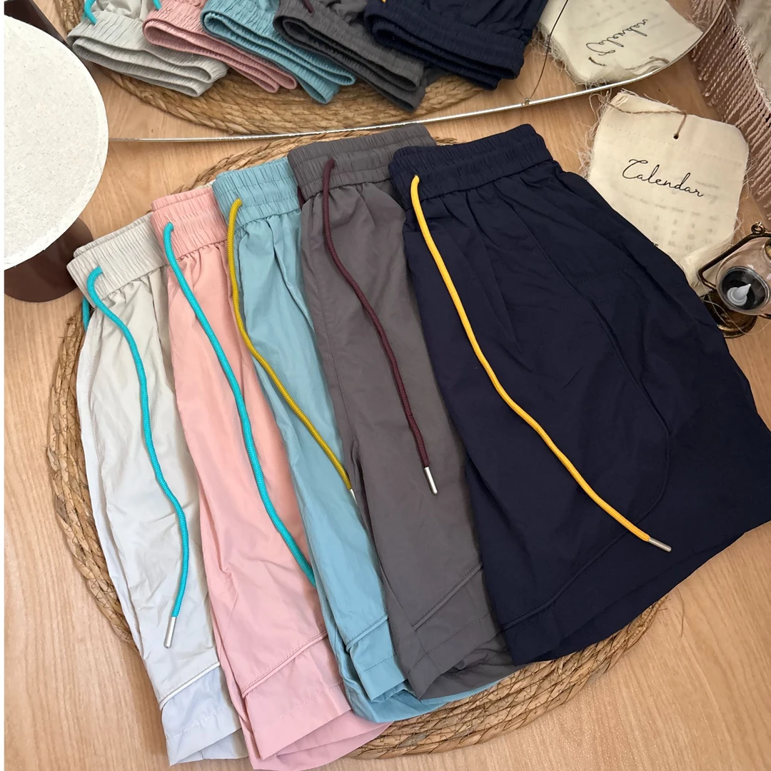 户外山系夏季薄款速干防紫外线凉感宽松情侣时尚多巴胺休闲短裤