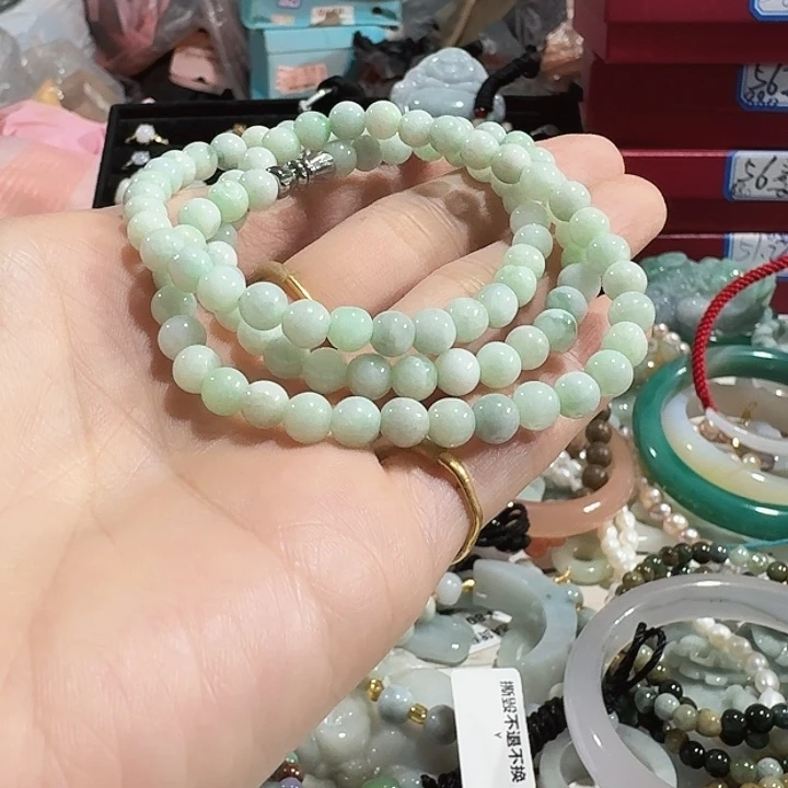 天***8翡翠未镶嵌颈饰5459