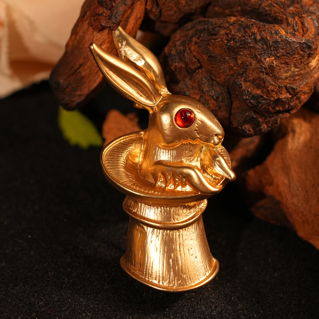 铜合金胸针 【3116】胸针 兔子灵动可爱复古百搭小巧