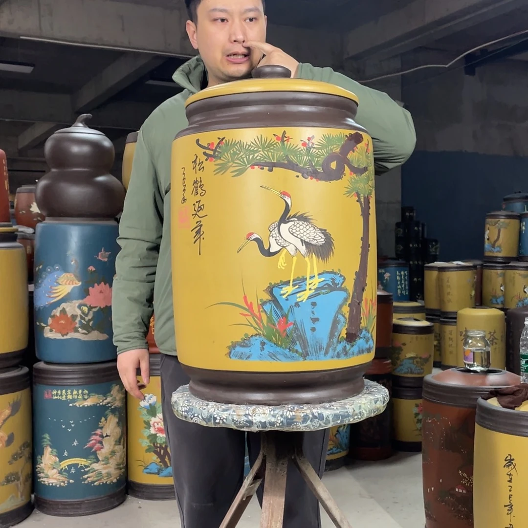 宜兴原矿紫砂茶叶罐