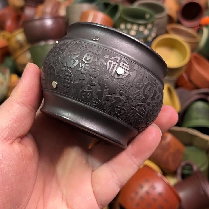 紫砂茶杯全手工紫砂主人杯