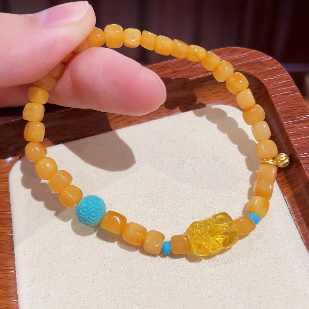 蜜蜡手链未镶嵌手串