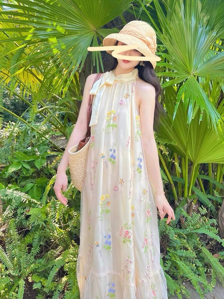 【041-080编号】梦幻风吊带气质连衣裙显瘦修身夏季仙女裙