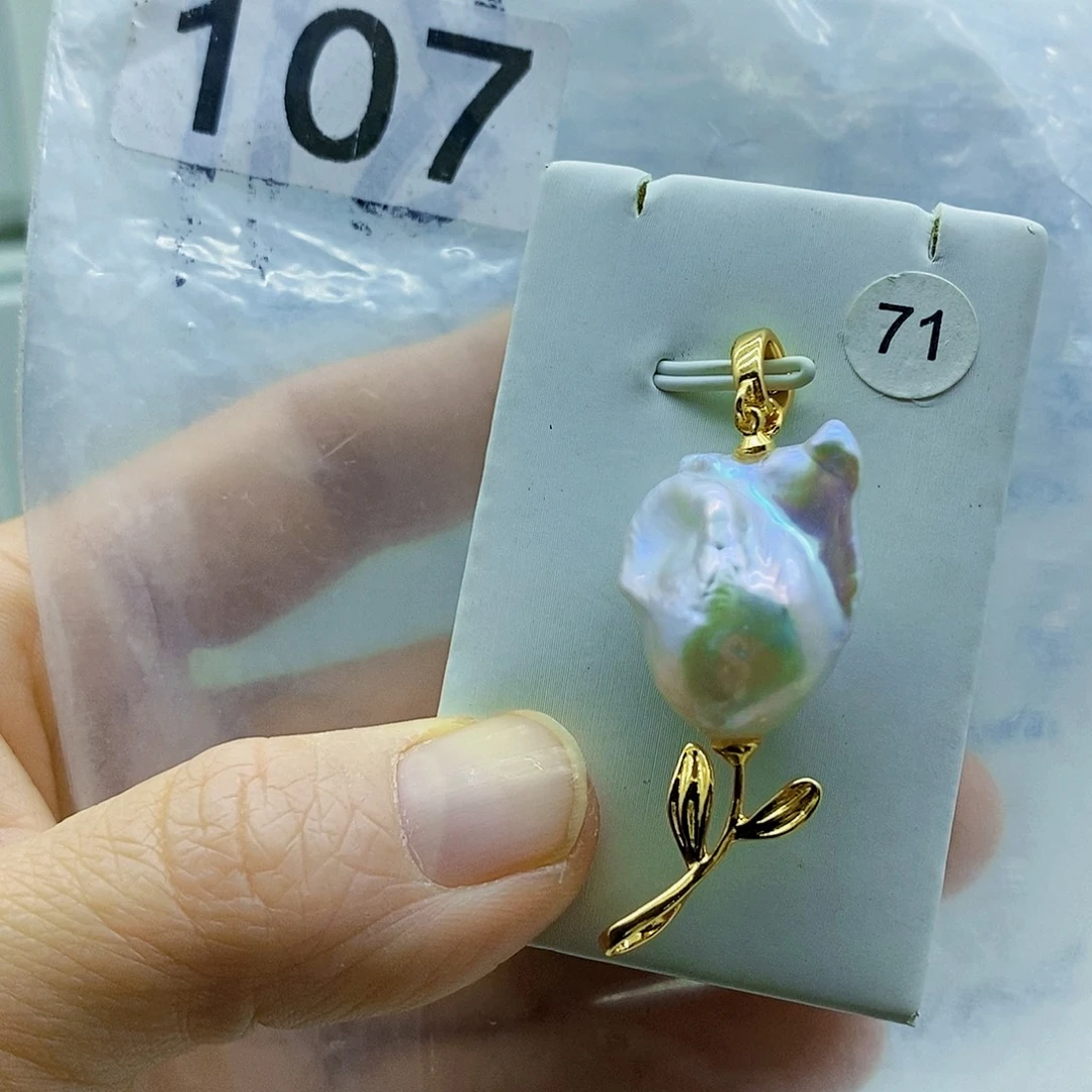 颈饰合金淡水珍珠