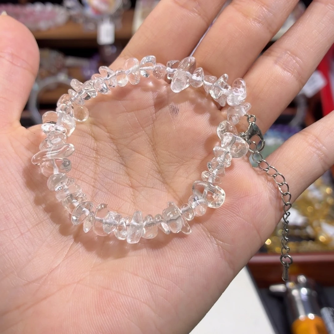未镶嵌手串水晶白水晶原石手链
