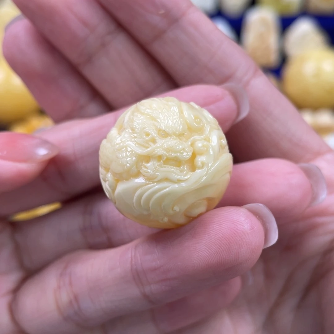 裸石蜜蜡未镶嵌琥珀蜜蜡珠子卡24.7mm