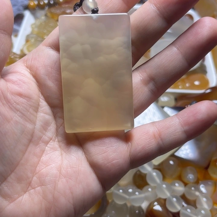 玛瑙/玉髓颈饰未镶嵌蓝*5509