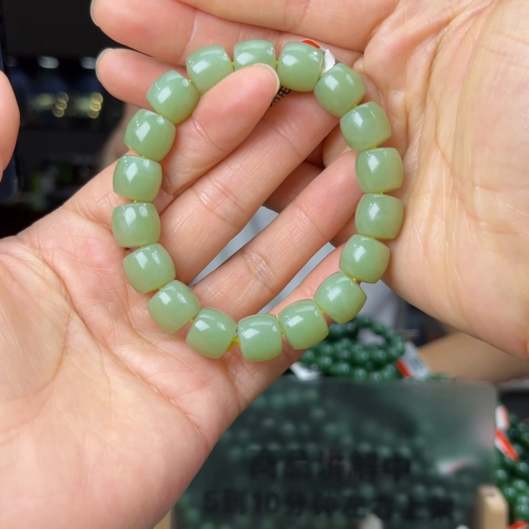 手串未镶嵌和田玉纯天然和田玉新疆若羌黄口料12