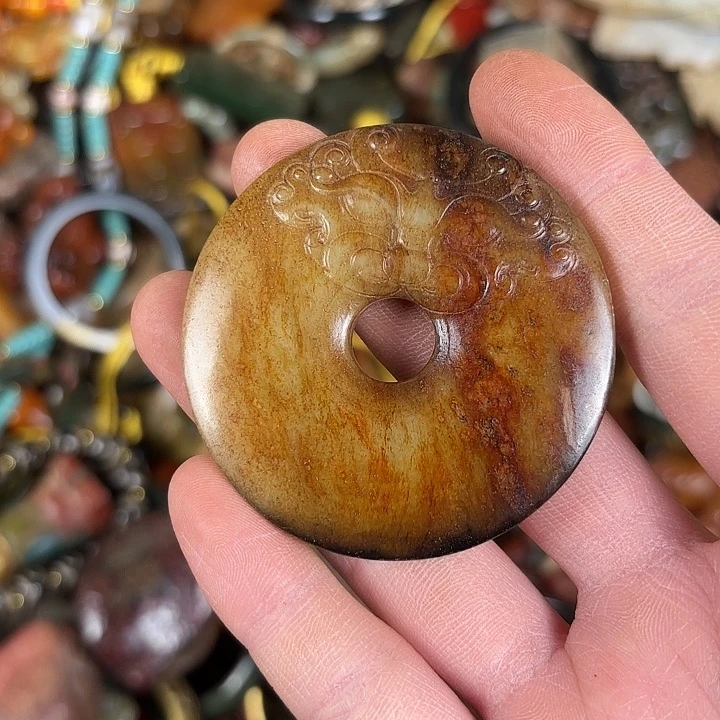 和田玉未镶嵌挂件