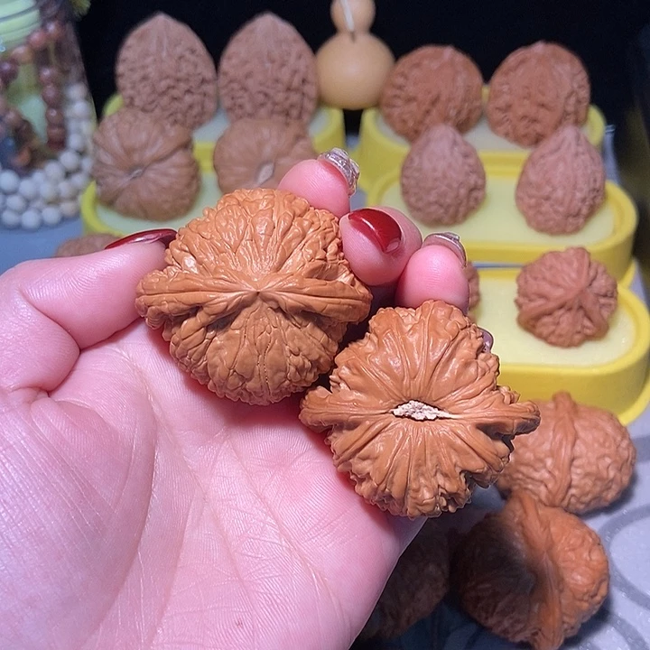 吊坠文玩核桃白狮子