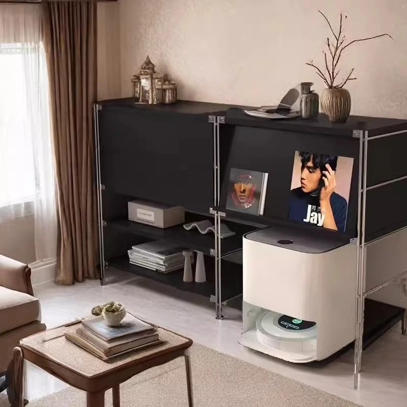 包豪斯杂志柜柜落地多层客厅储物柜沙发边柜展示柜分层承重收纳