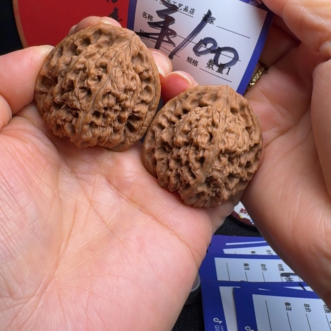 把件文玩核桃41三角疆