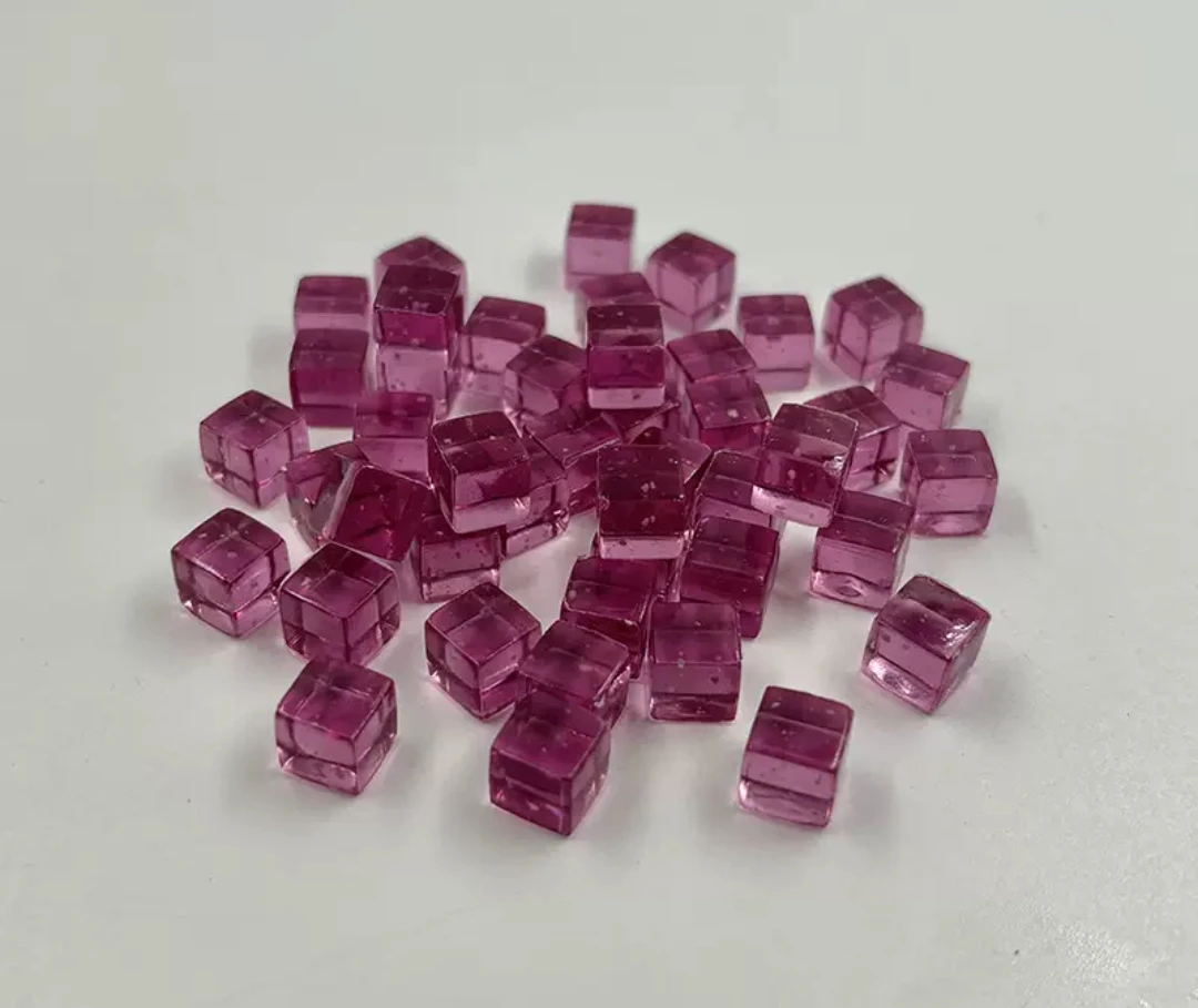 【粉黛桃梦 4选2】小冰块 一包50颗 8mm夜光糖果色 创意diy