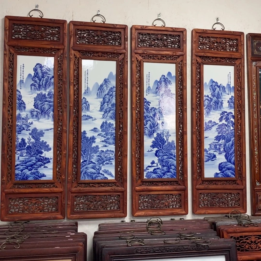 瓷1.2*36*4景德镇瓷板画柴窑烧制