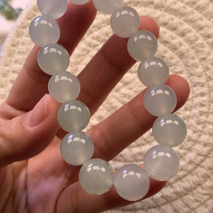 翡翠未镶嵌手串天然翡翠手串卡12.6