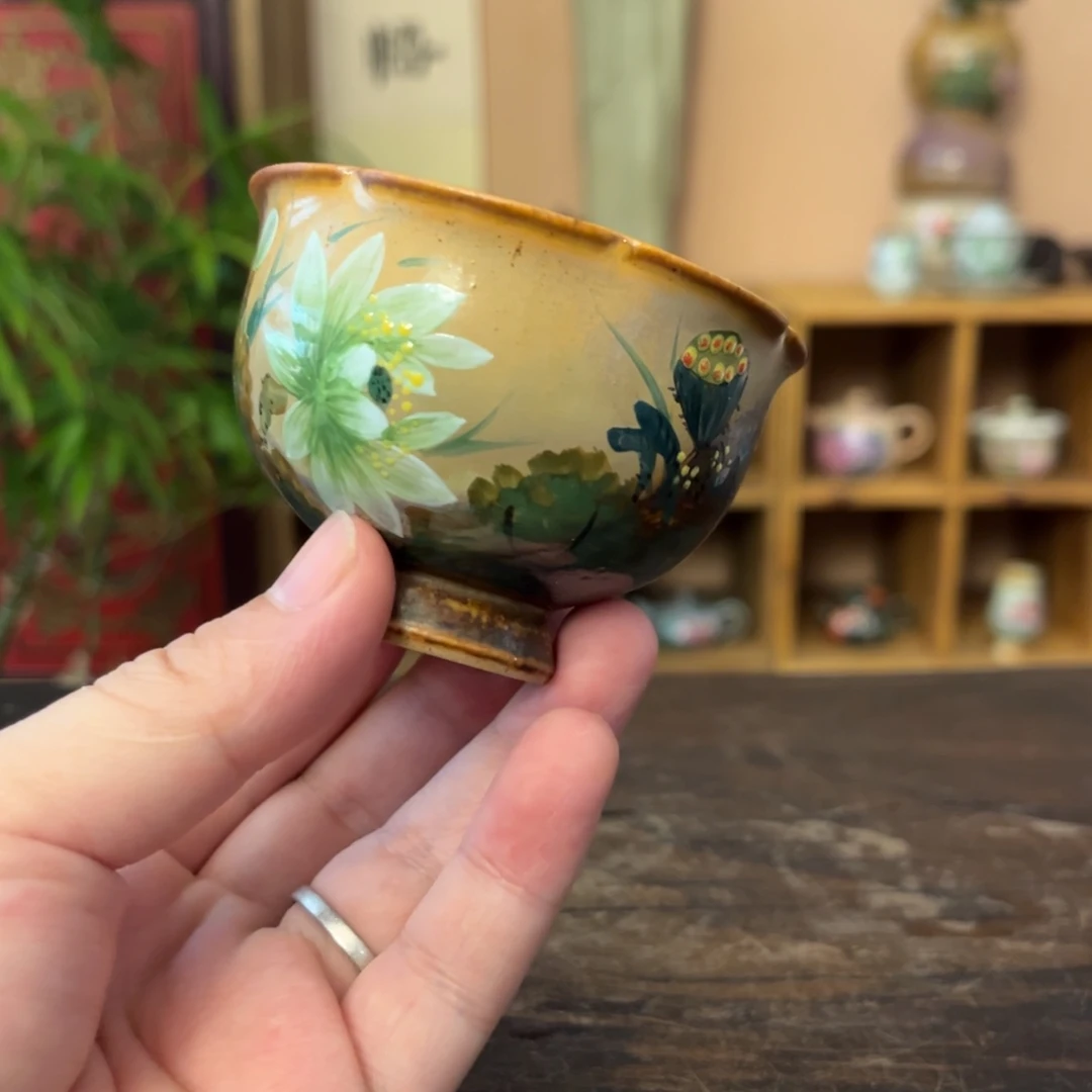 柴烧手工手绘陶瓷
