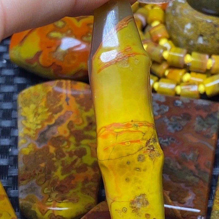 玛瑙/玉髓颈饰足银镀金镶嵌