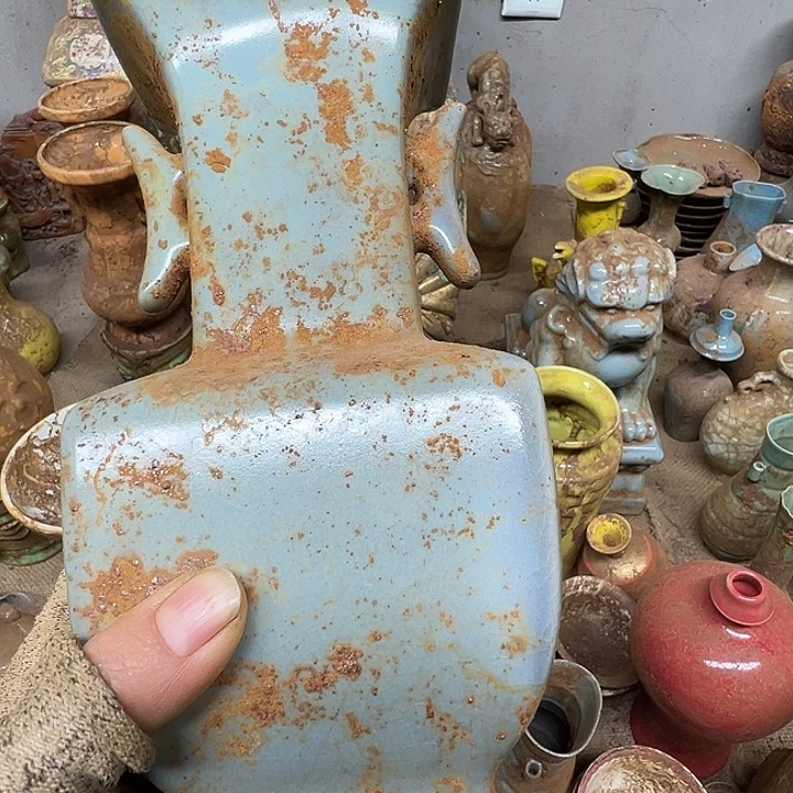 雾***花摆件陶瓷器瓷器瓷器