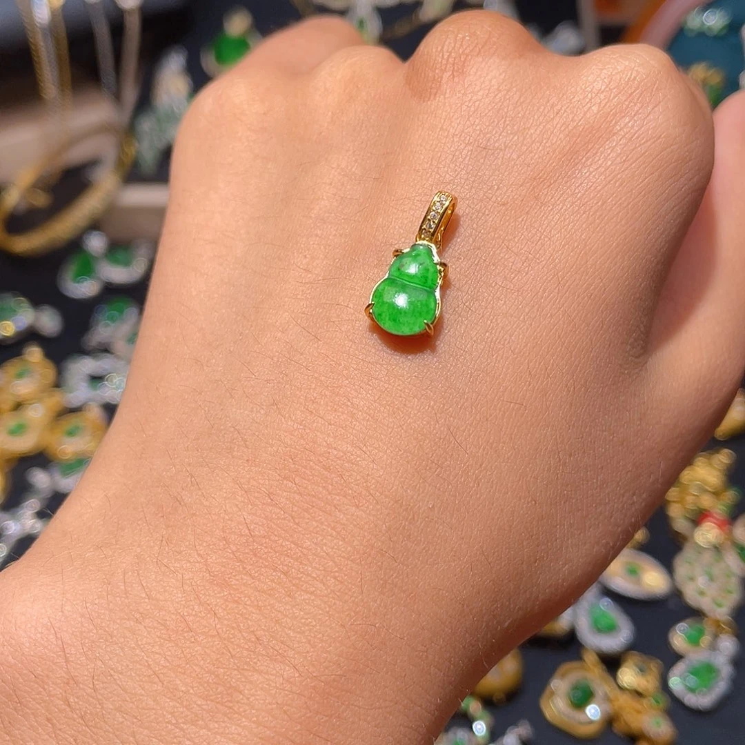 翡翠银S925镶嵌颈饰