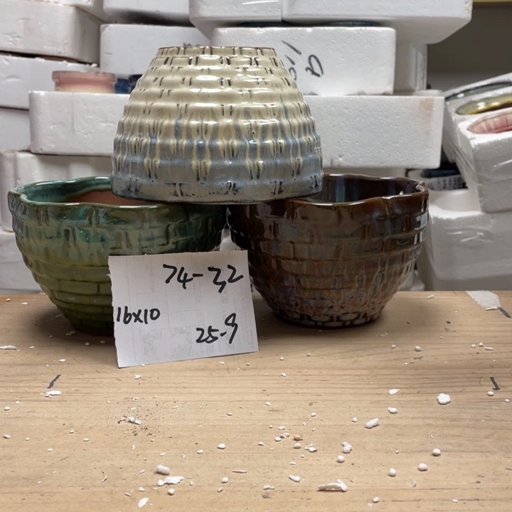 紫砂花盆多肉陶土花盆微瑕32