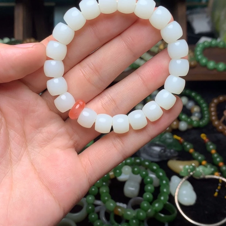 和田玉未镶嵌手链