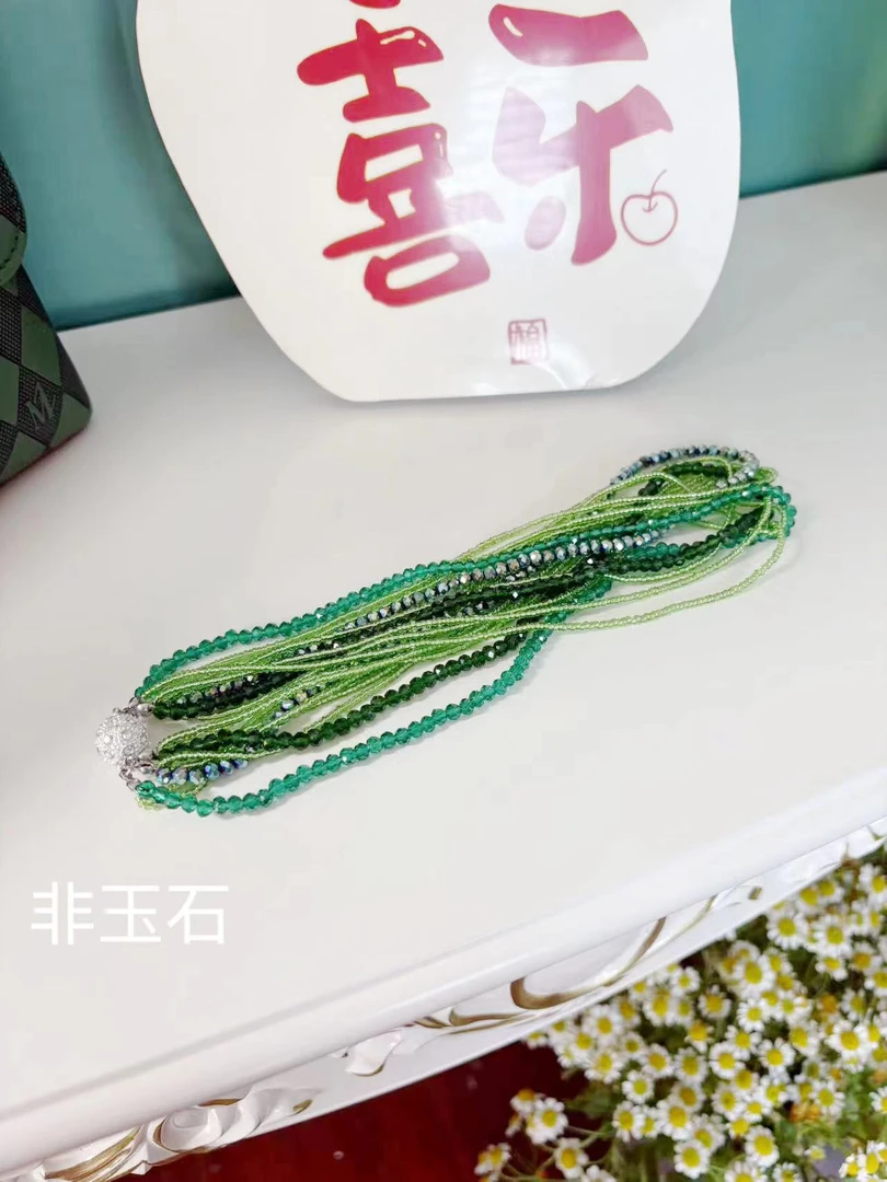 铜合金 亚克力 【春】高定轻奢多层扭扭项链4999